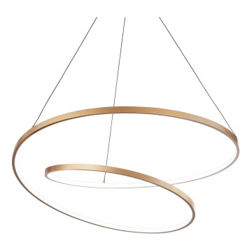 Ideal Lux - Lámpara LED colgante OZ LED/52W/230V diá. 80 cm CRI 90 dorado