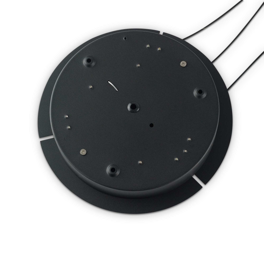 Ideal Lux - Lámpara LED colgante OZ LED/52W/230V diá. 80 cm CRI 90 negro