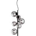 Ideal Lux - Lámpara LED colgante PERLAGE 6xG9/3W/230V negro