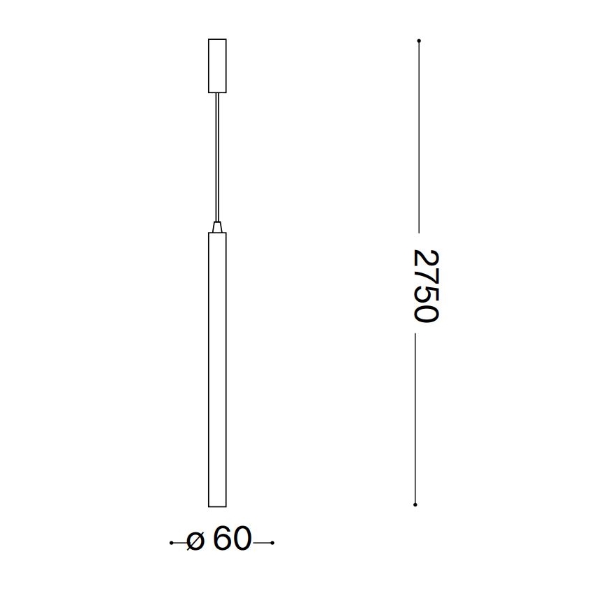 Ideal Lux - Lámpara LED colgante ULTRATHIN LED/11,5W/230V CRI 90 latón