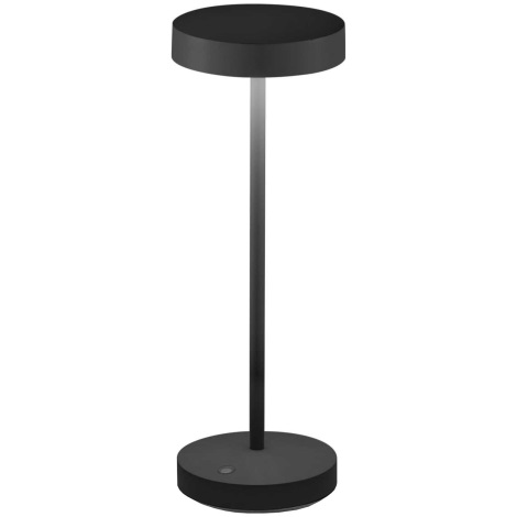 Ideal Lux - Lámpara recargable LED táctil TOFFEE LED/2W/5V IP54 negro