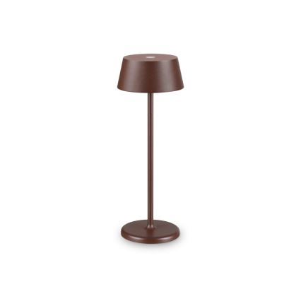 Ideal Lux - Lámpara LED de exterior táctil regulable PURE LED/1,5W/3,7V 2200 mAh CRI 90 IP54 marrón