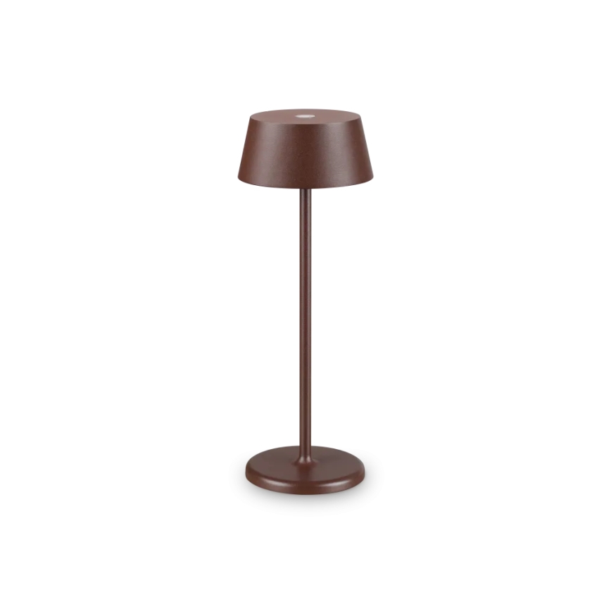 Ideal Lux - Lámpara LED de exterior táctil regulable PURE LED/1,5W/3,7V 2200 mAh CRI 90 IP54 marrón