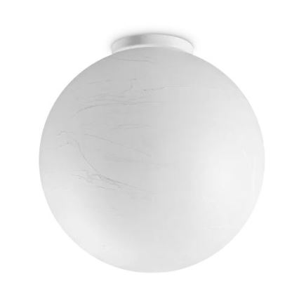 Ideal Lux - Plafón CARTA 1xE27/25W/230V diá. 40 cm blanco