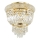 Ideal Lux - Plafón de cristal DUBAI 3xE14/28W/230V diá. 32 cm dorado