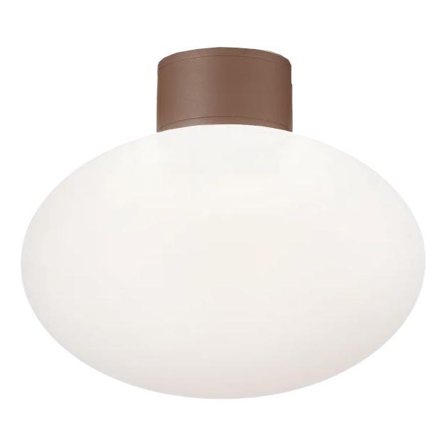 Ideal Lux - Plafón de exterior CLIO 1xE27/42W/230V IP44 marrón