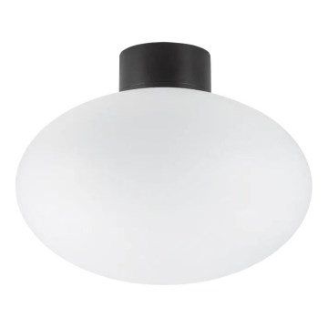 Ideal Lux - Plafón de exterior CLIO 1xE27/42W/230V IP44 negro