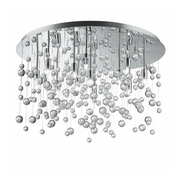 Ideal Lux - Plafón LED 12xG9/3W/230V diá. 63 cm cromo brillante