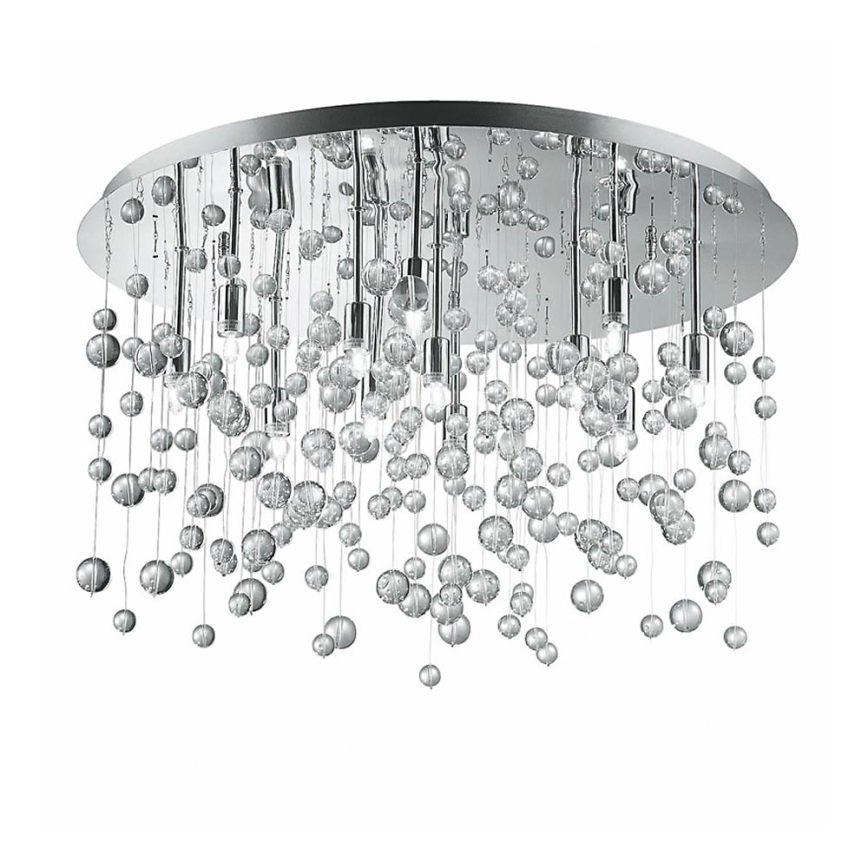 Ideal Lux - Plafón LED 12xG9/3W/230V diá. 63 cm cromo brillante