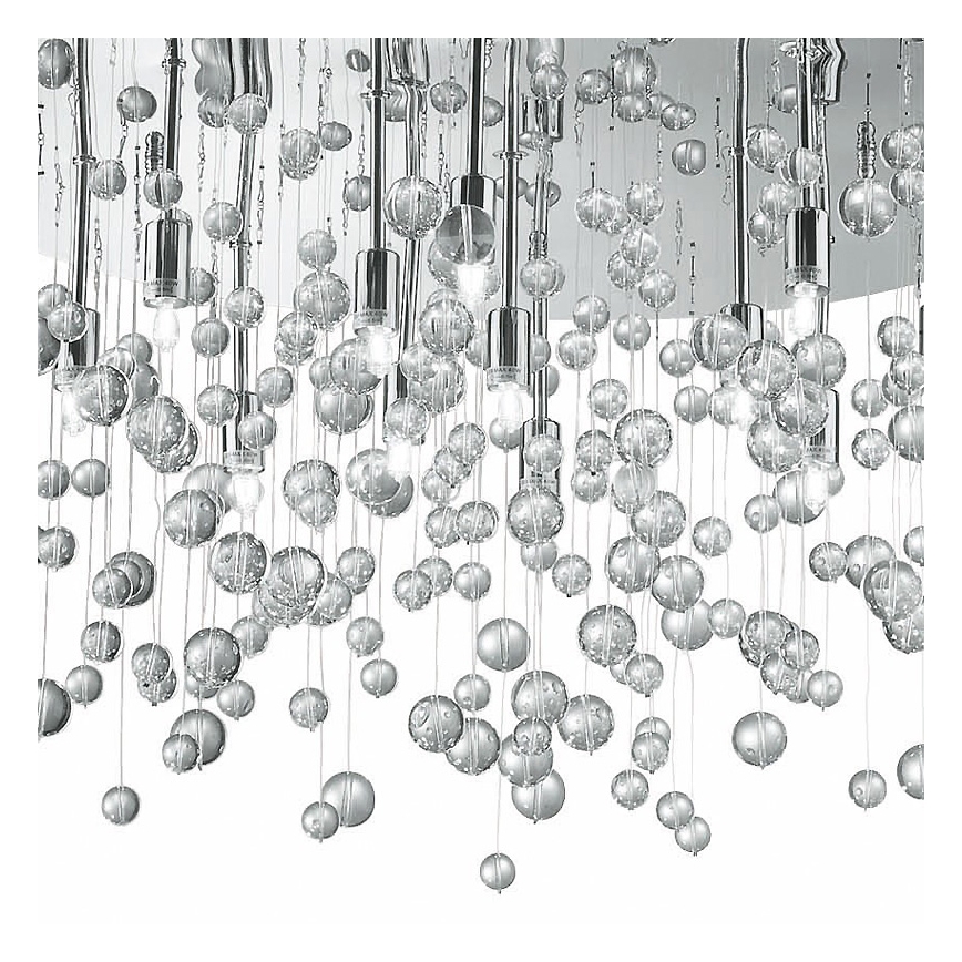 Ideal Lux - Plafón LED 12xG9/3W/230V diá. 63 cm cromo brillante