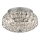 Ideal Lux - Plafón LED de cristal KING 3xG9/3W/230V diá. 25,5 cm cromo brillante