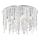Ideal Lux - Plafón LED de cristal ROYAL 12xG9/3W/230V diá. 60 cm cromo brillante