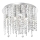 Ideal Lux - Plafón LED de cristal ROYAL 8xG9/3W/230V diá. 40 cm cromo brillante