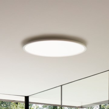 Ideal Lux - Plafón LED FLY LED/26W/230V 2700K diá. 45 cm CRI 90 IP40 blanco