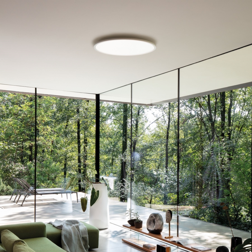 Ideal Lux - Plafón LED FLY LED/53W/230V 2700K diá. 60 cm CRI 90 IP40 blanco