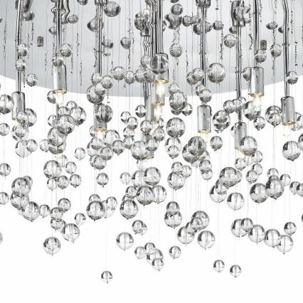 Ideal Lux - Plafón LED NEVE 8xG9/3W/230V diá. 40,5 cm cromo brillante