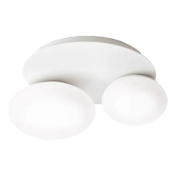 Ideal Lux - Plafón LED NINFEA 2xGX53/9W/230V blanco