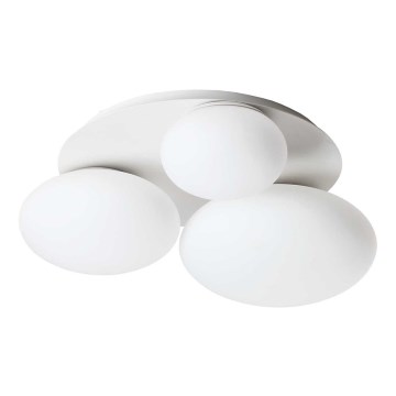 Ideal Lux - Plafón LED NINFEA 3xGX53/9W/230V blanco