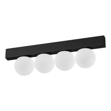 Ideal Lux - Plafón LED PING PONG 4xLED/3W/230V CRI 90 negro