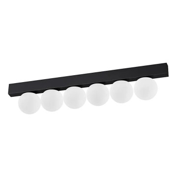 Ideal Lux - Plafón LED PING PONG 6xLED/3W/230V CRI 90 negro
