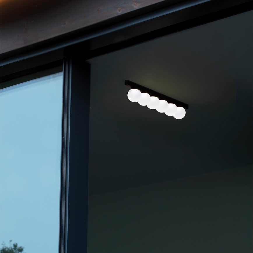 Ideal Lux - Plafón LED PING PONG 6xLED/3W/230V CRI 90 negro