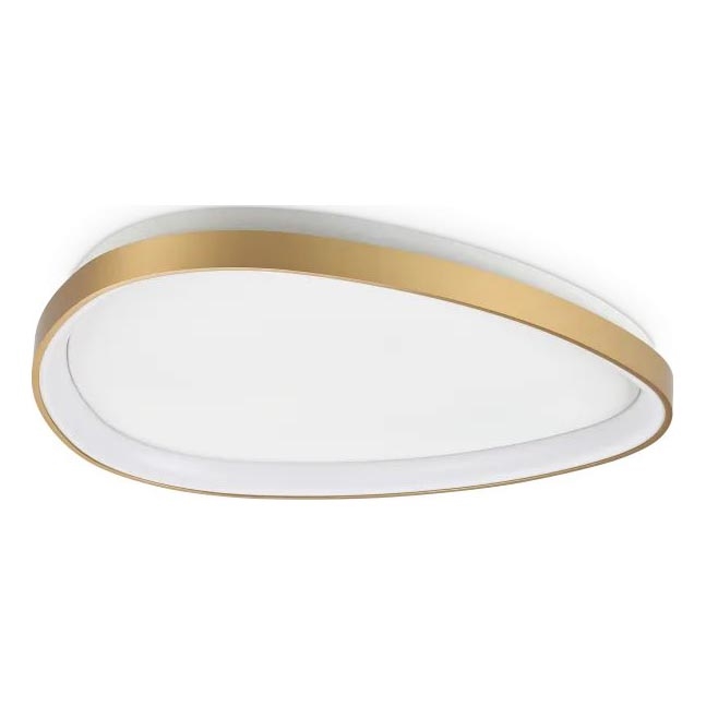 Ideal Lux - Plafón LED regulable GEMINI LED/28W/230V diá. 61 cm CRI 90 dorado