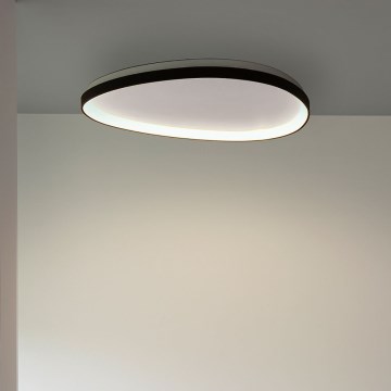 Ideal Lux - Plafón LED regulable GEMINI LED/28W/230V diá. 61 cm CRI 90 negro