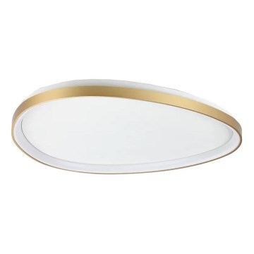 Ideal Lux - Plafón LED regulable GEMINI LED/42W/230V diá. 81 cm CRI 90 dorado