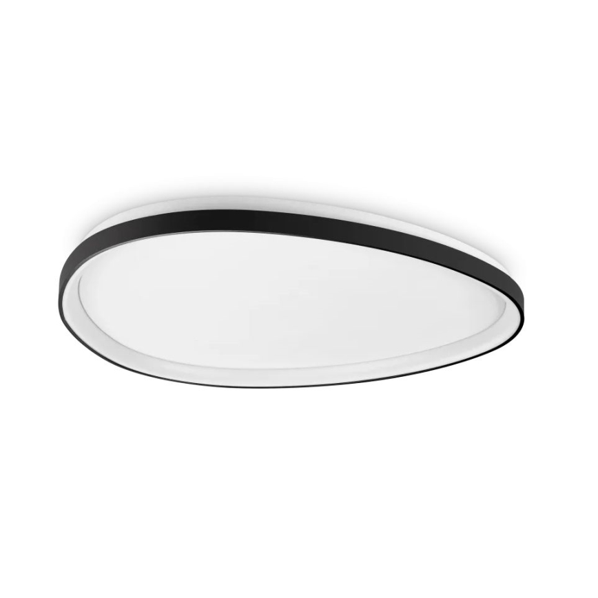 Ideal Lux - Plafón LED regulable GEMINI LED/42W/230V diá. 81 cm CRI 90 negro