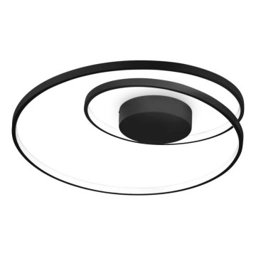 Ideal Lux - Plafón LED regulable OZ LED/48W/230V diá. 60 cm CRI 90 negro