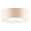 Ideal Lux - Plafón WOODY 4xE27/60W/230V diá. 50 cm beige