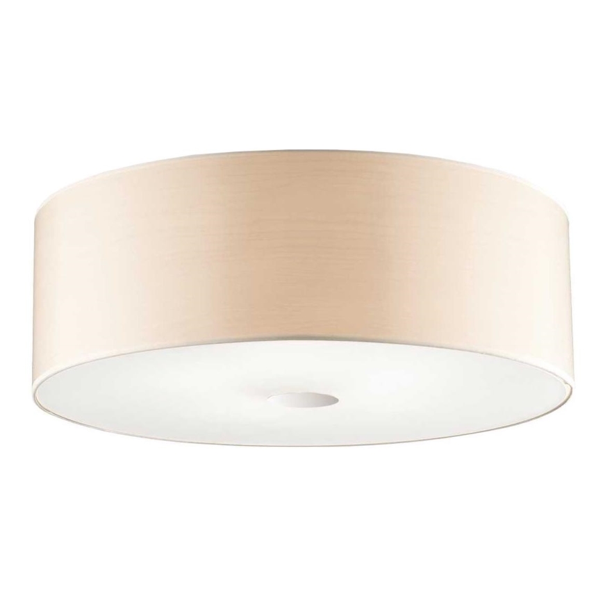 Ideal Lux - Plafón WOODY 5xE27/60W/230V diá. 60 cm beige