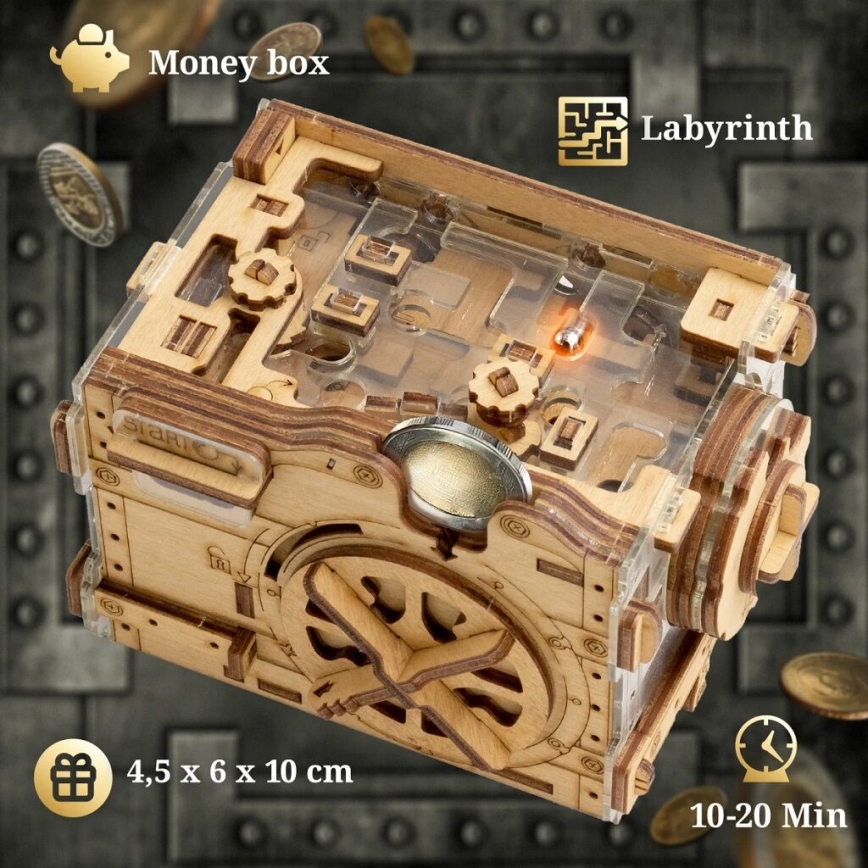 iDventure - Puzzle de madera A-maze-ing caja fuerte