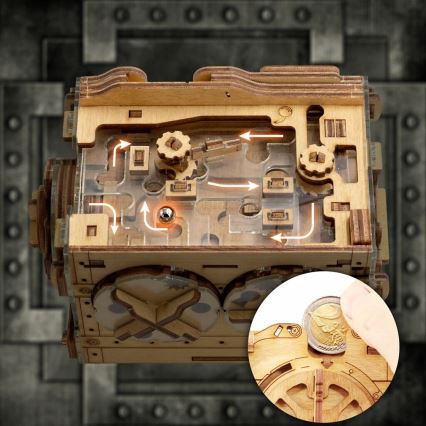 iDventure - Puzzle de madera A-maze-ing caja fuerte