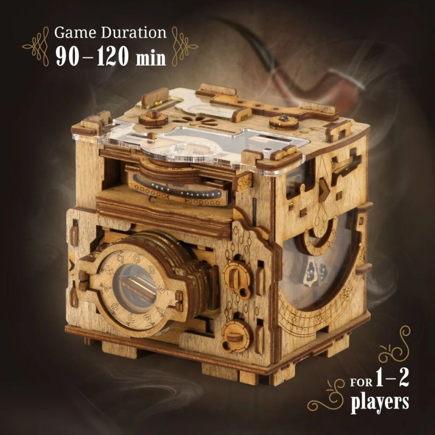 iDventure - Puzzle de madera Escape room - cámara de Sherlock