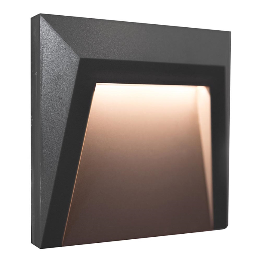 Iluminación de escalera LED exterior HOLDEN LED/1W/230V IP65 antracita