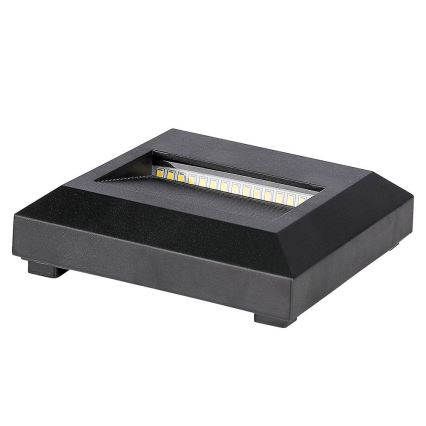 Iluminación de escalera LED exterior LED/2W/230V IP65 4000K negro