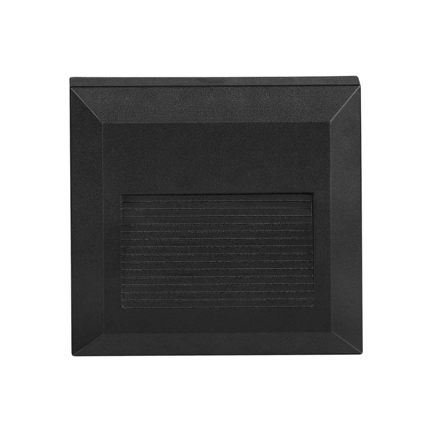 Iluminación de escalera LED exterior LED/2W/230V IP65 4000K negro