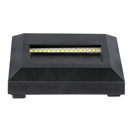 Iluminación de escalera LED exterior LED/2W/230V IP65 4000K negro