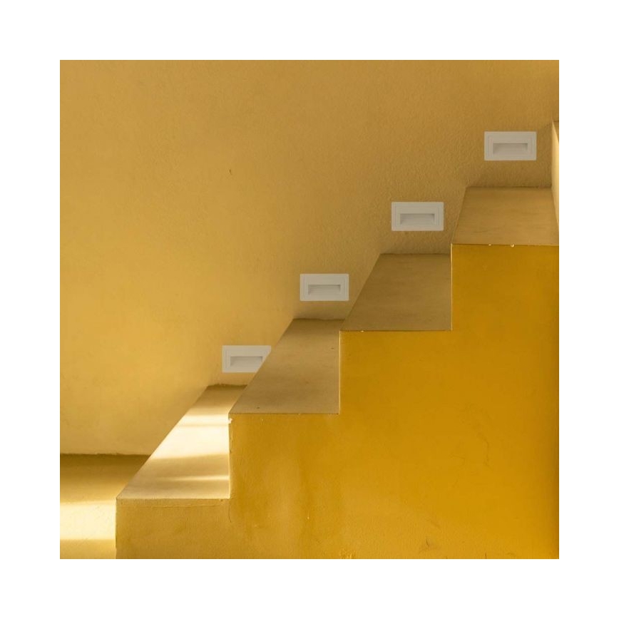 Iluminación de escalera LED exterior LED/3W/230V 3000K IP65 blanco+