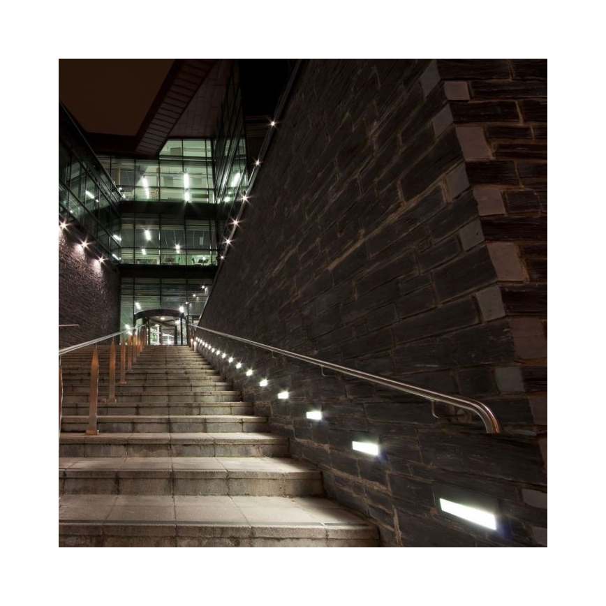 Iluminación de escalera LED exterior LED/3W/230V 3000K IP65 blanco+