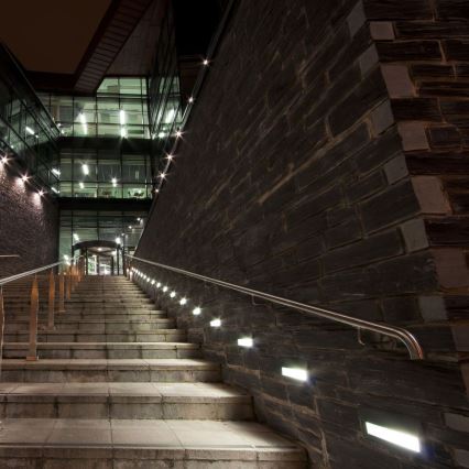 Iluminación de escalera LED exterior LED/3W/230V 4000K IP65 gris