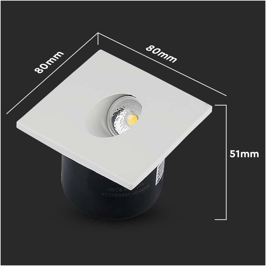 Iluminación de la escalera LED LED/3W/230V 4000K blanco