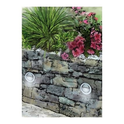 Iluminación de orientación LED empotrable exterior LED/1,2W/230V 3200K IP65