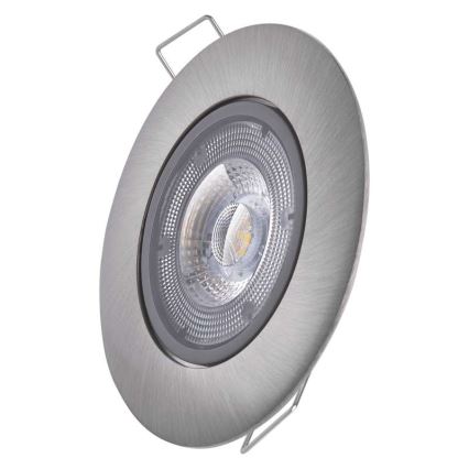 Iluminación LED empotrada de techo LED/5W/230V 3000 K plateado