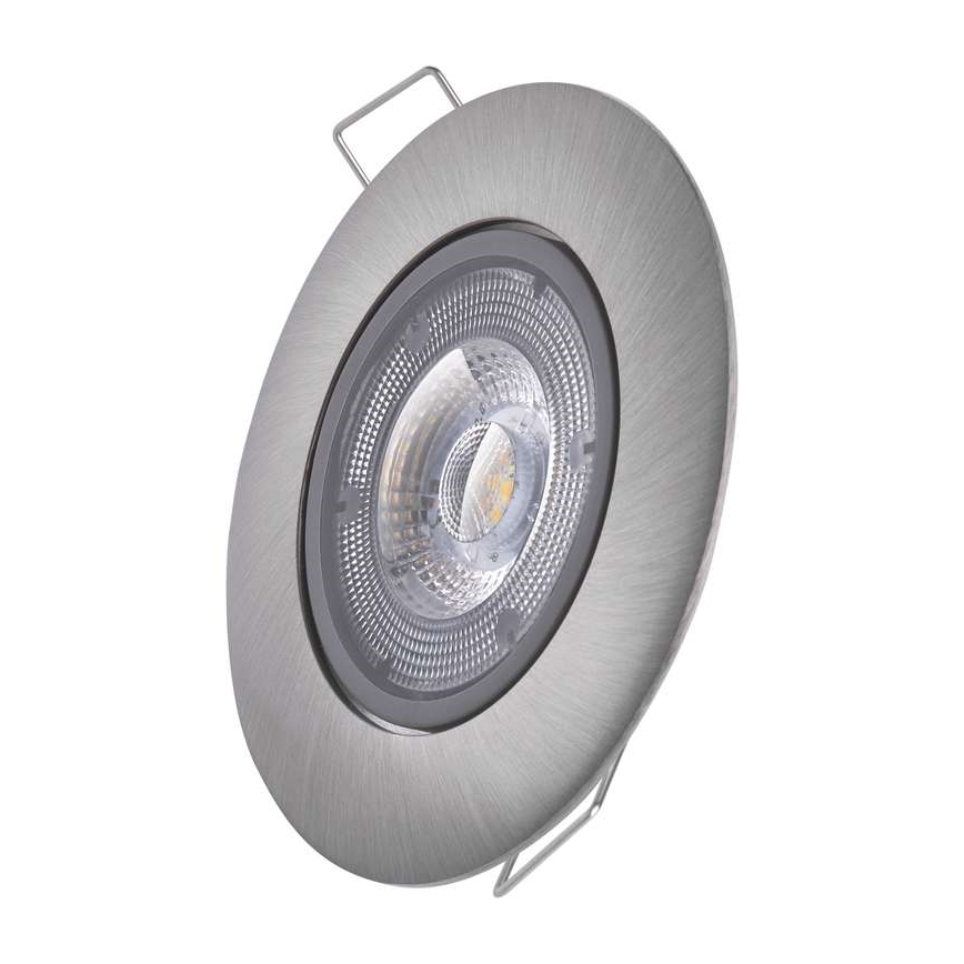Iluminación LED empotrada de techo LED/5W/230V 3000 K plateado