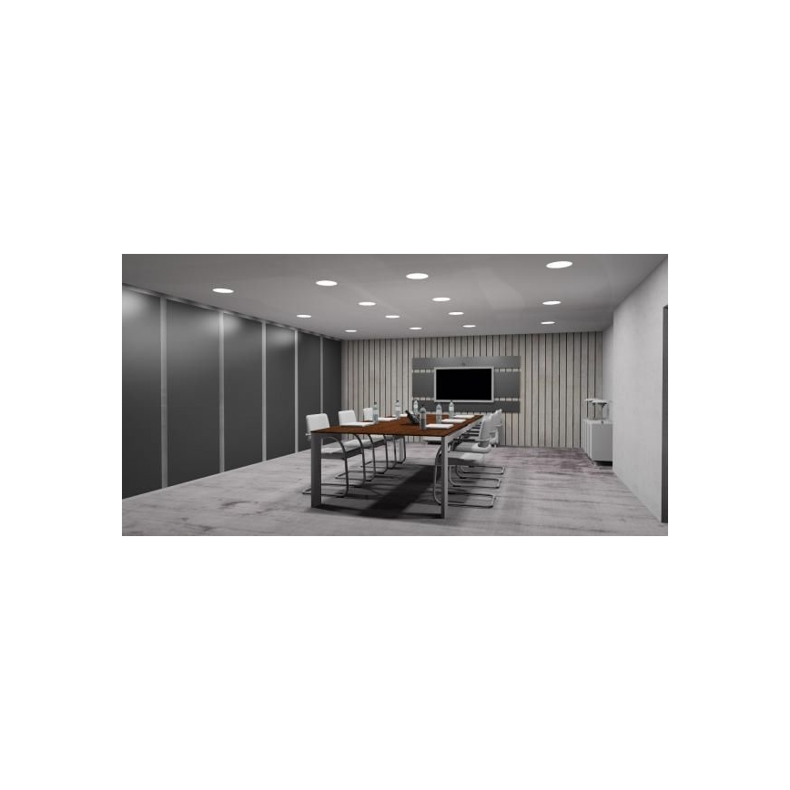 Iluminación LED empotrada de techo LED/18W/230V 4000K