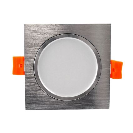 Iluminación LED empotrada de techo VENUS LED/7W/230V plateado rectangular