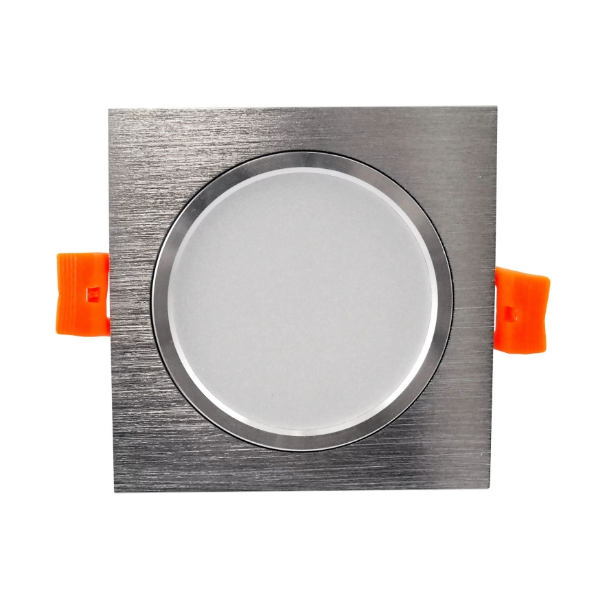 Iluminación LED empotrada de techo VENUS LED/7W/230V plateado rectangular