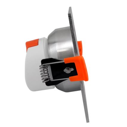Iluminación LED empotrada de techo VENUS LED/7W/230V plateado rectangular